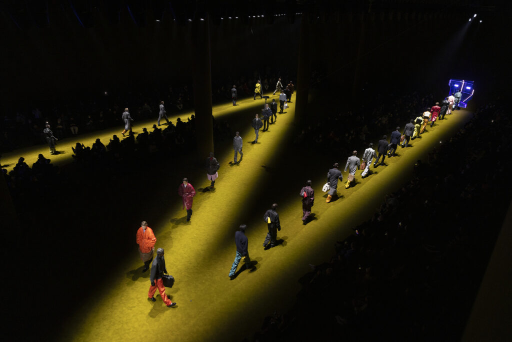 AMO Designs Sci-Fi Inspired Set for Prada Runway Show © Agostino Osio, Courtesy of OMA