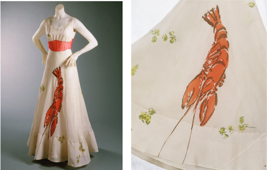 Robe de soirée, Elsa Schiaparelli en collaboration avec Salvador Dalí, 1937. Don de Mme Elsa Schiaparelli, 1969. Avec l’aimable autorisation du Philadelphia Museum of Art.