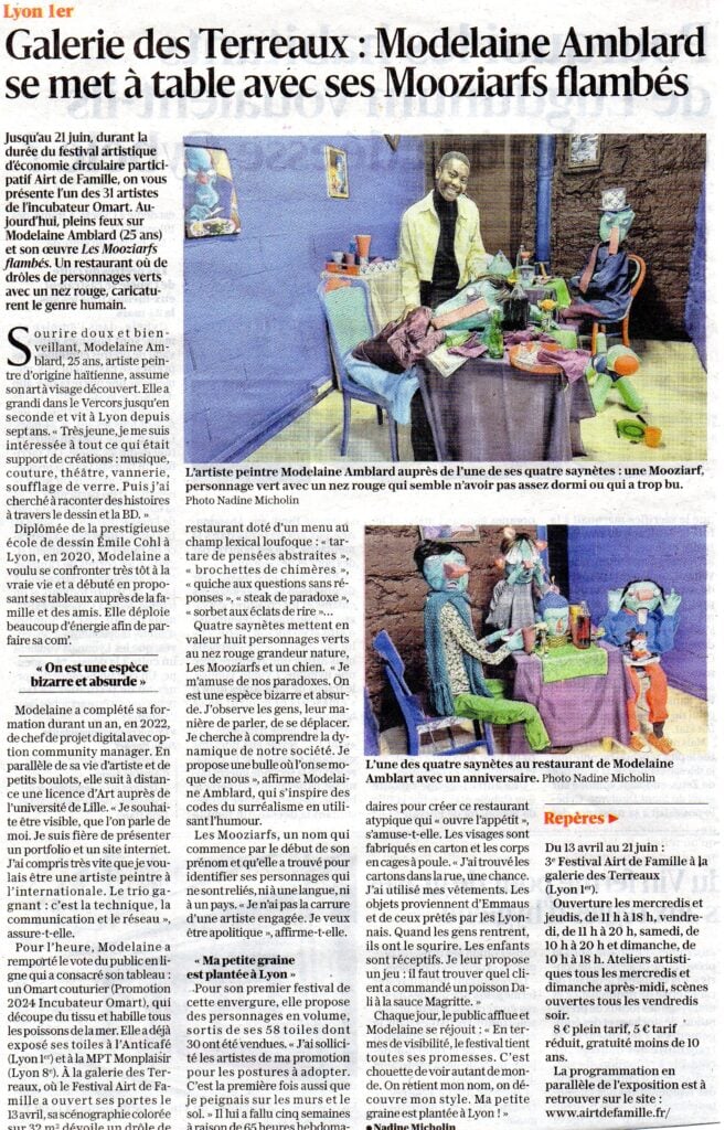 Modelaine Amblard Mooziarfs exposition Lyon festival airt de famille
