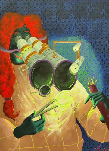 C précis, 100 x 73 cm, Acrylique 2025