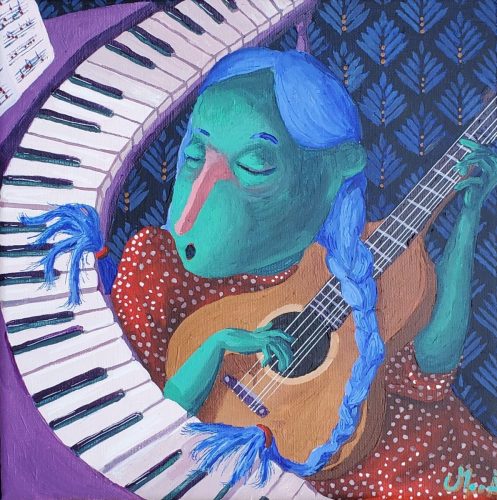 Do majeur, 30 x 30 cm, Acrylique, 2024