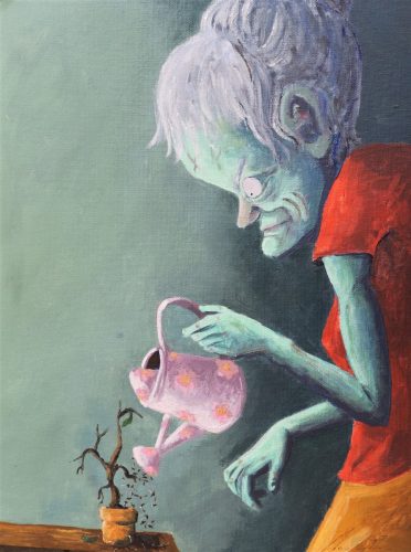 Les clous, 35 x 27 cm, Acrylique, 2020