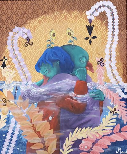 Littoral, 50 x 70 cm, Acrylique, 2024