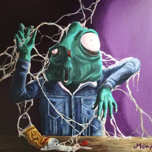 Glue, 40 x 40 cm, Acrylique, 2022