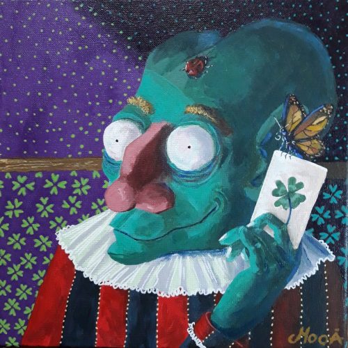 jour de chance, 30 x 30 cm, Acrylique, 2022