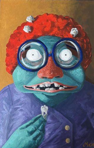 La dent, 35 x 27 cm, Acrylique, 2021